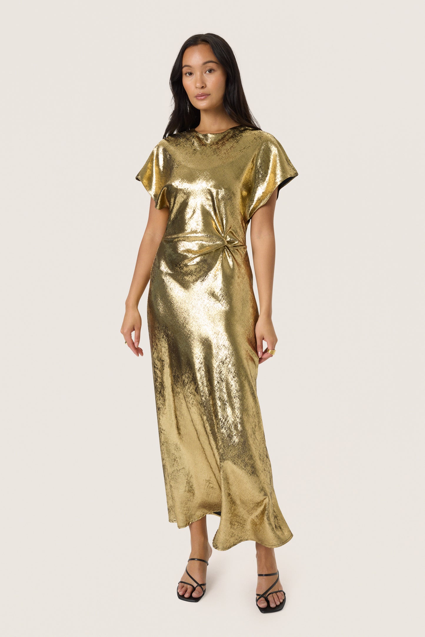 SLMirmir Short Sleeved Dress - Golden Surface