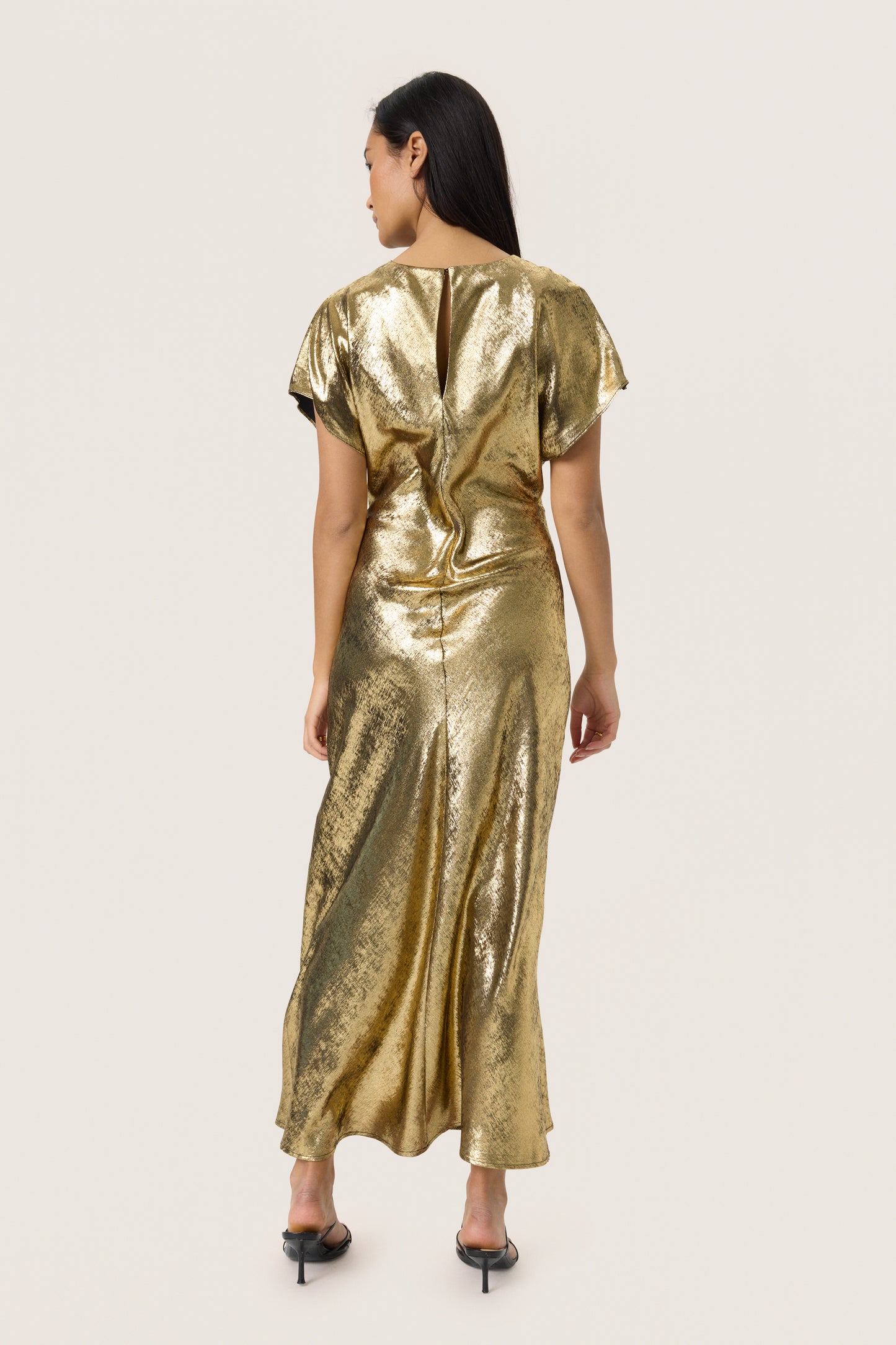 SLMirmir Short Sleeved Dress - Golden Surface