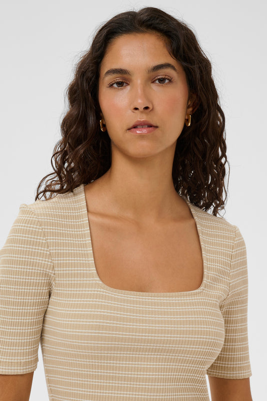 SLSimone Striped Dress - White Pepper