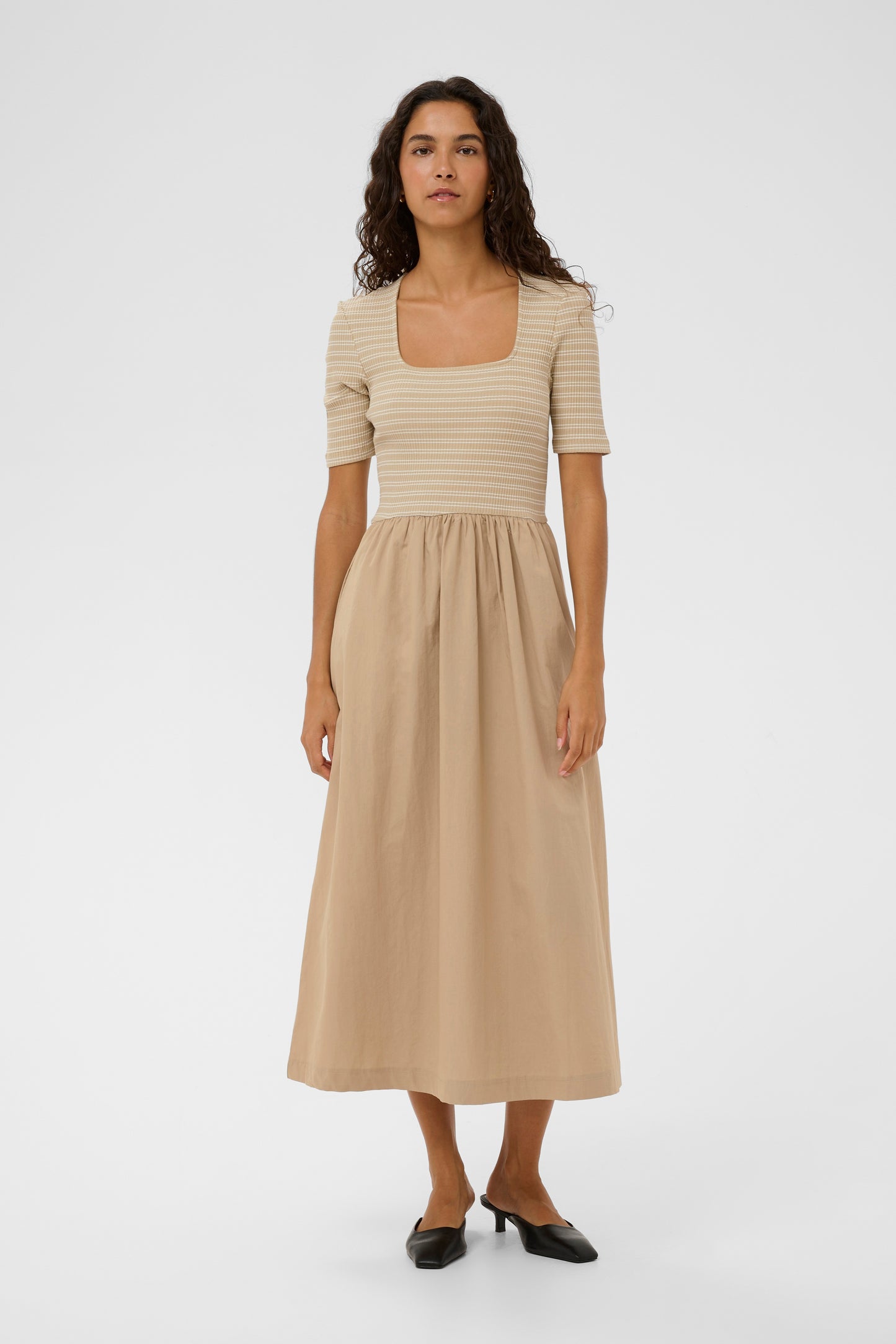 SLSimone Striped Dress - White Pepper