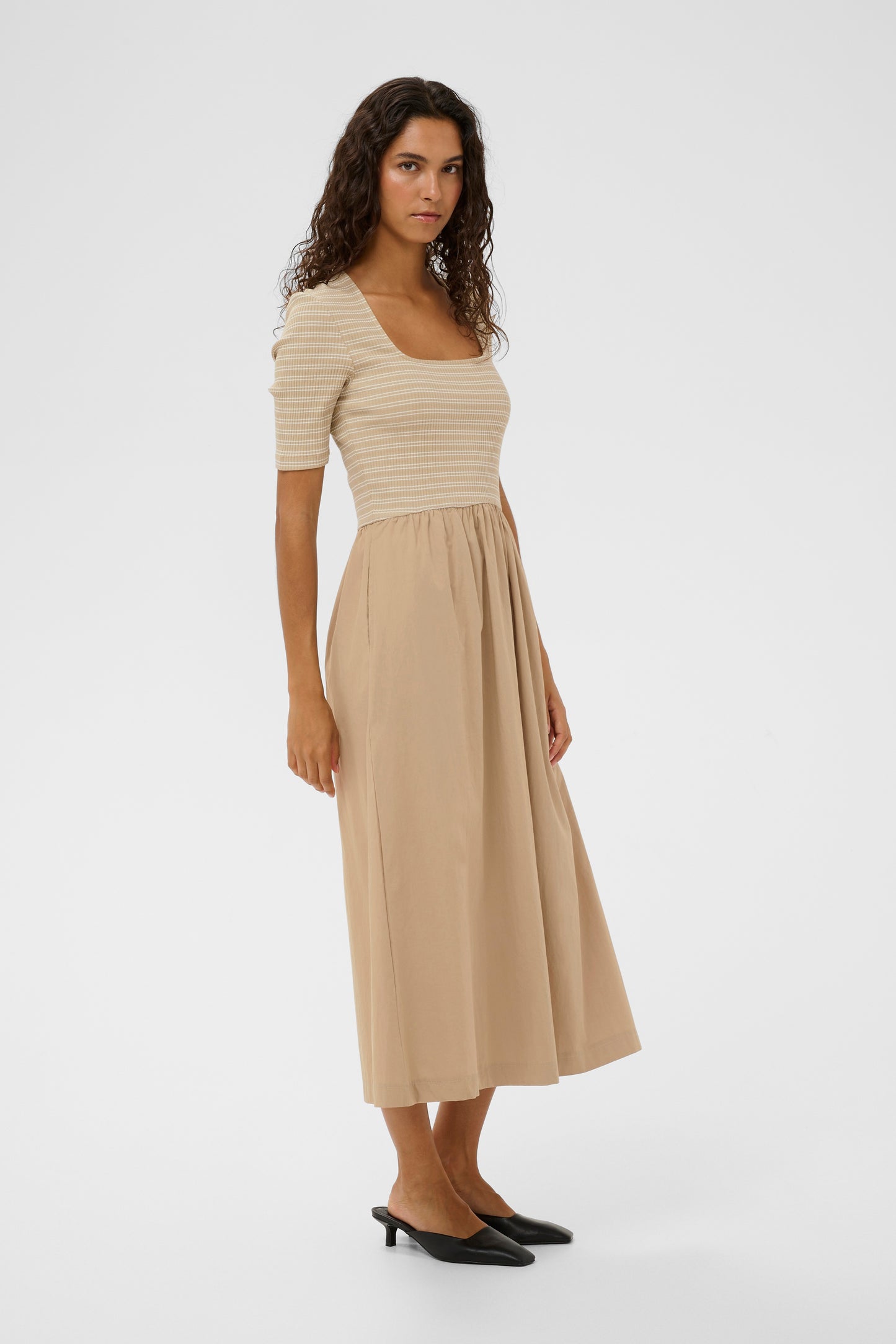 SLSimone Striped Dress - White Pepper