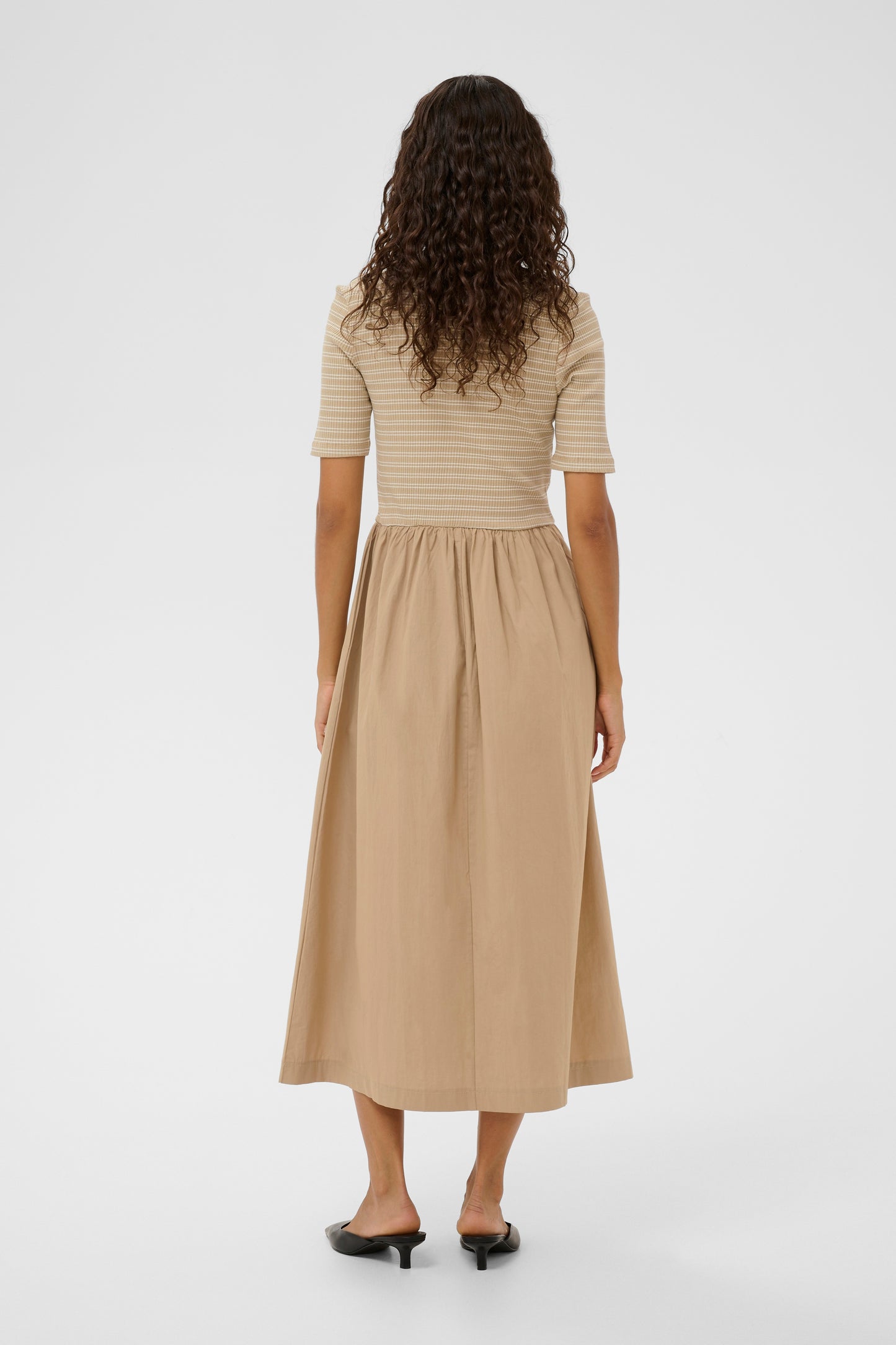 SLSimone Striped Dress - White Pepper