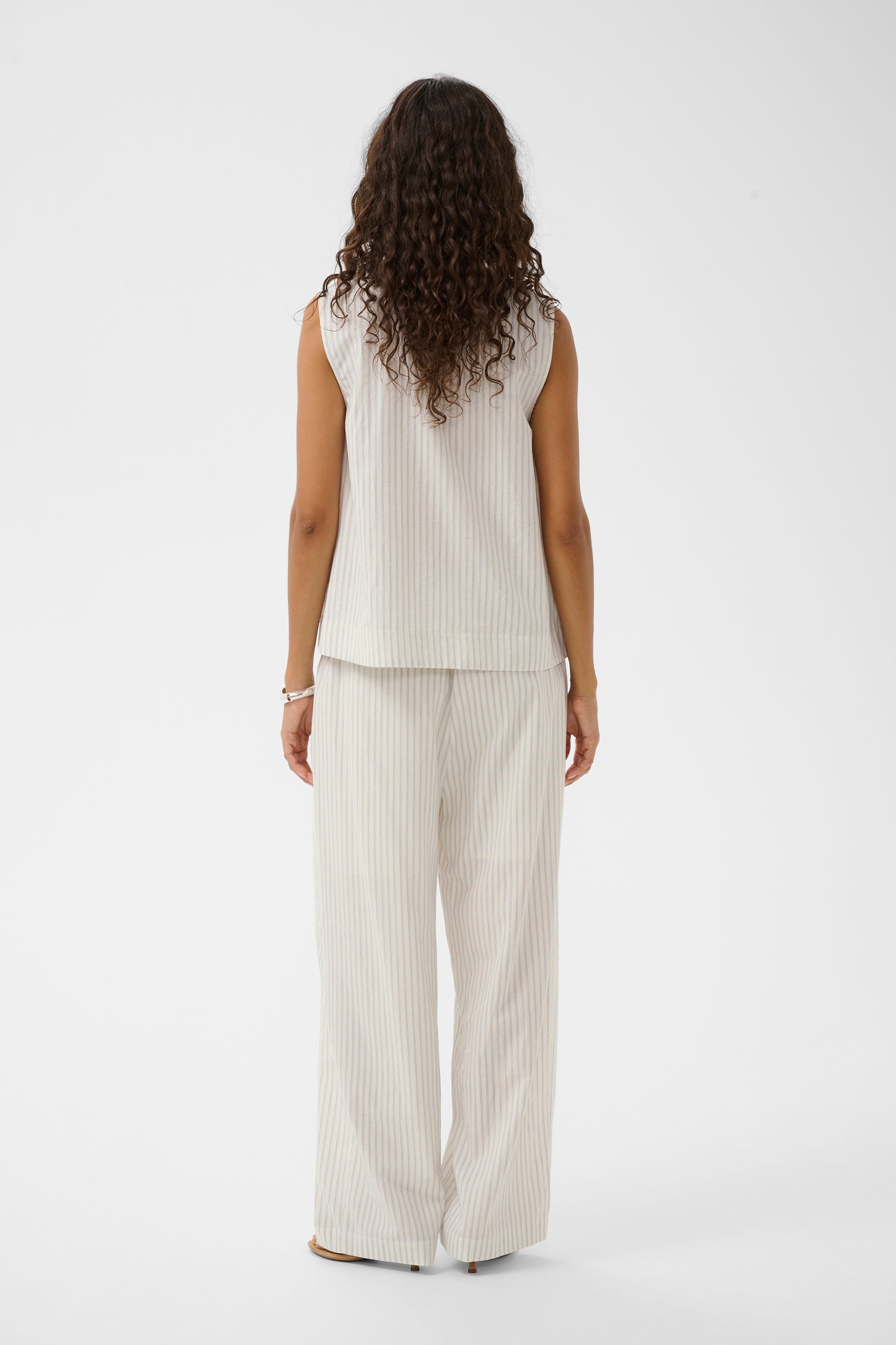 SLCandela Blouse - White & Blue Stripe