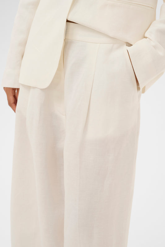 SLRagna Nanine Barrel Pants - Broken White