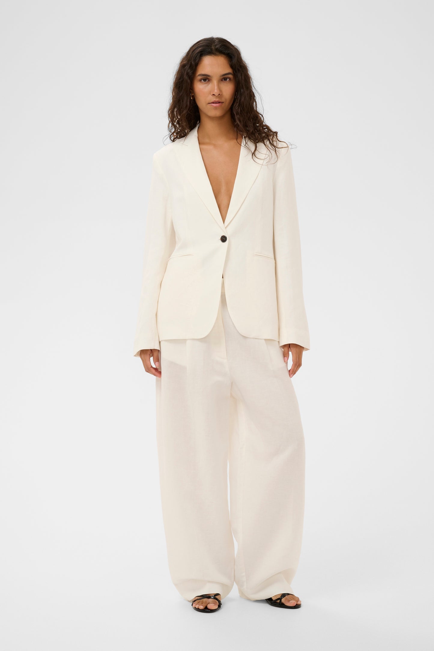 SLRagna Nanine Barrel Pants - Broken White
