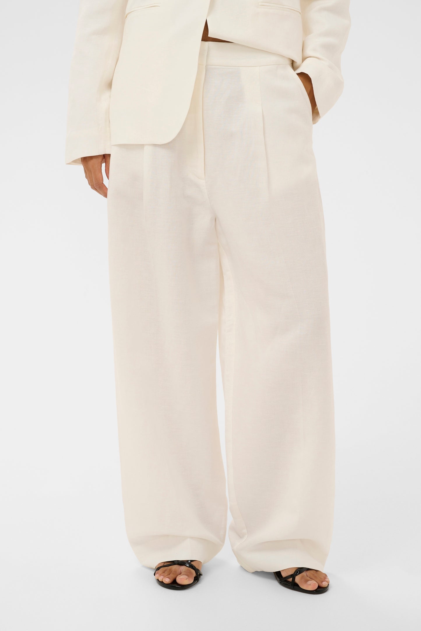 SLRagna Nanine Barrel Pants - Broken White