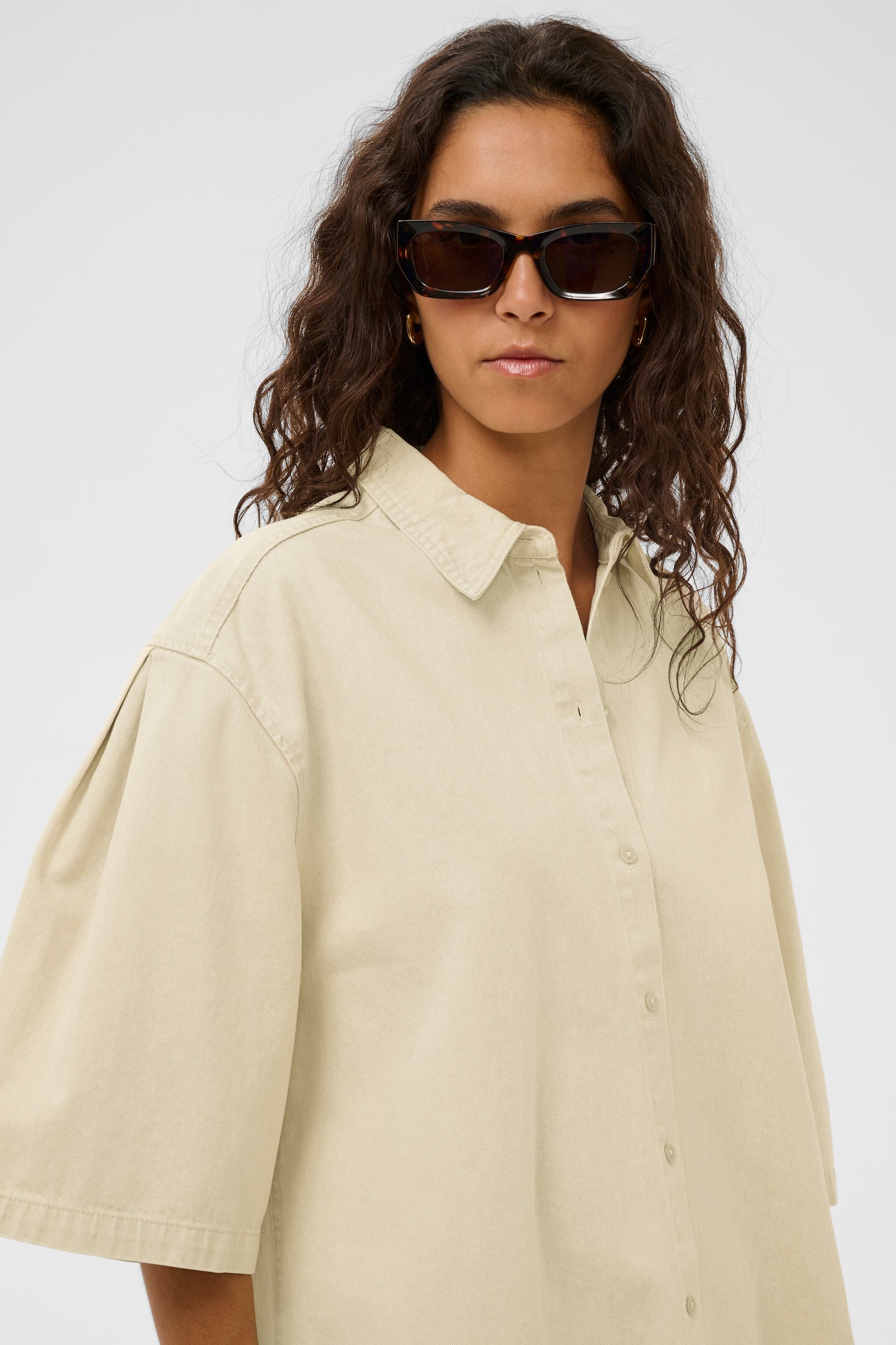 SLNinnia Shirt - Reed Yellow Denim