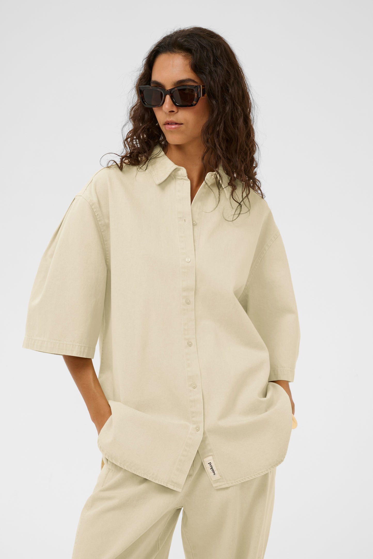 SLNinnia Shirt - Reed Yellow Denim