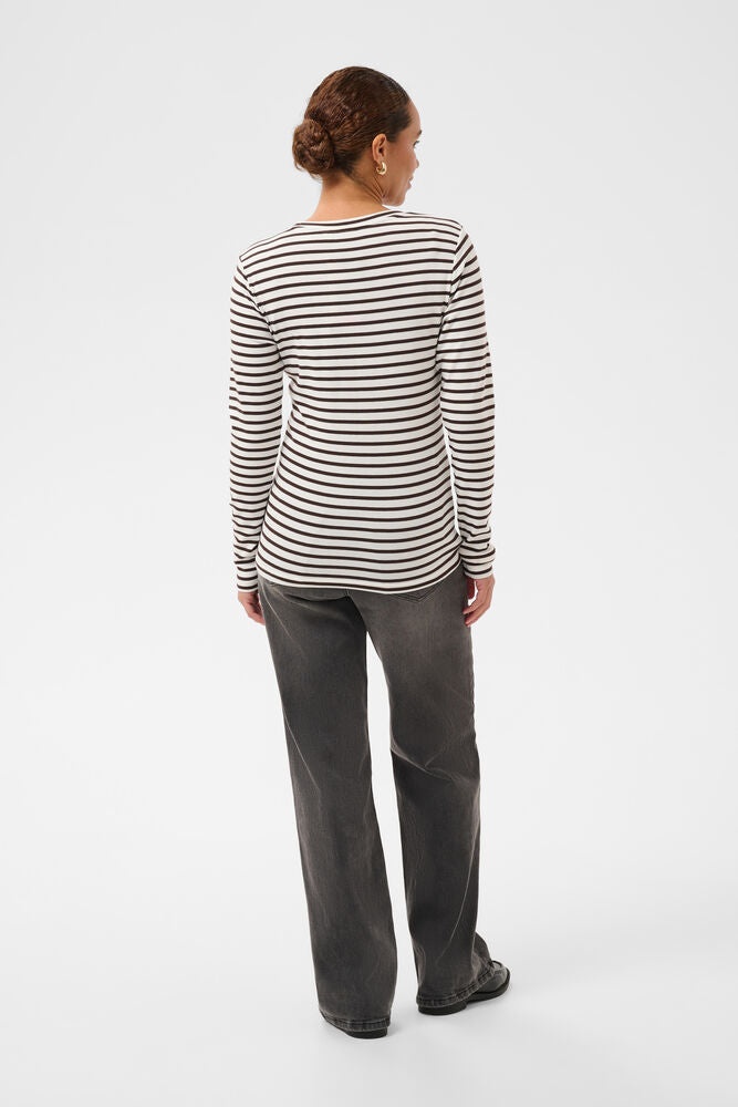Liddy T-Shirt - Chalk/Brown