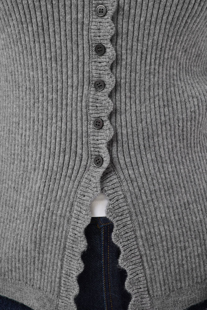 TristenSZ Cardigan - Mist Grey Melange