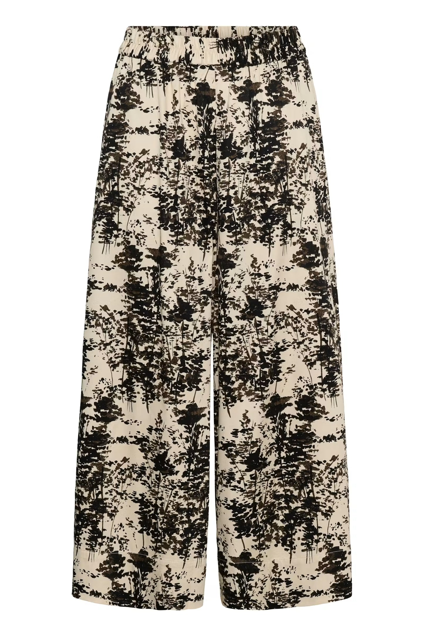 SLNaelle Printed Trousers - Oatmeal Forest