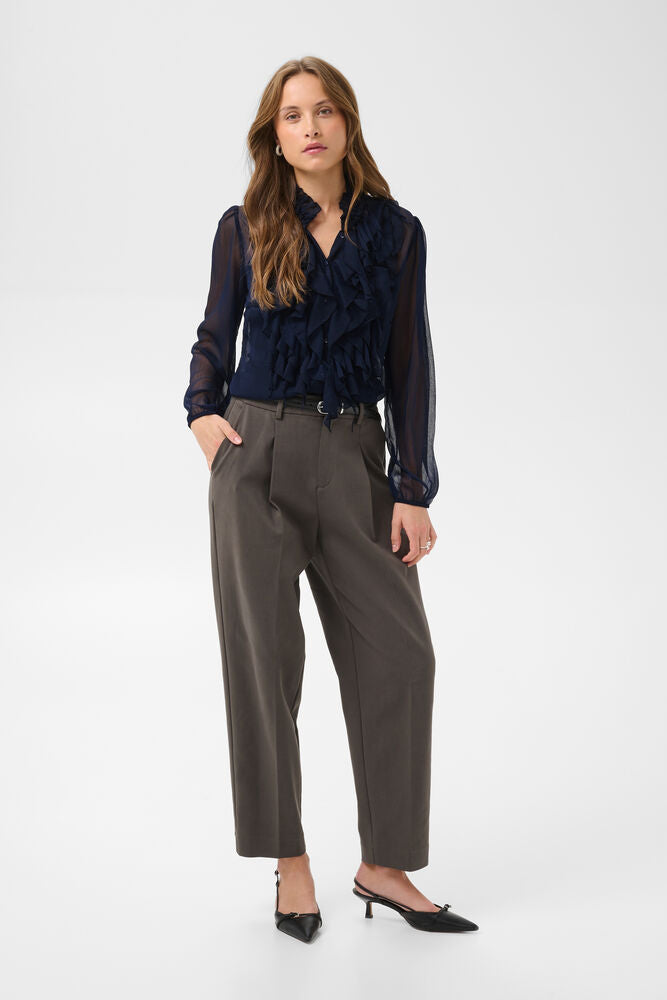 LiljaSZ Crinkle Long Sleeve Shirt - Night Sky