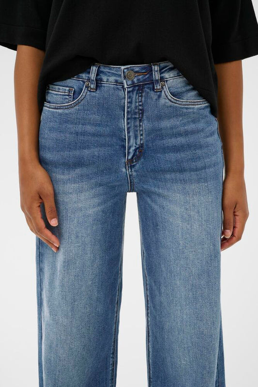 KAmeadow High Waisted Jeans - Medium Blue