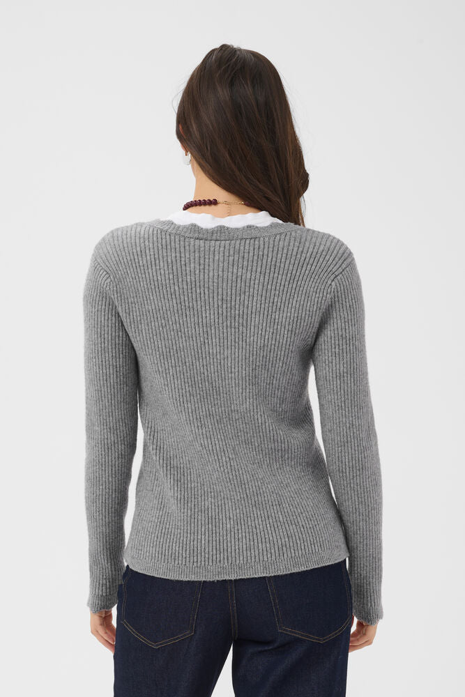 TristenSZ Cardigan - Mist Grey Melange
