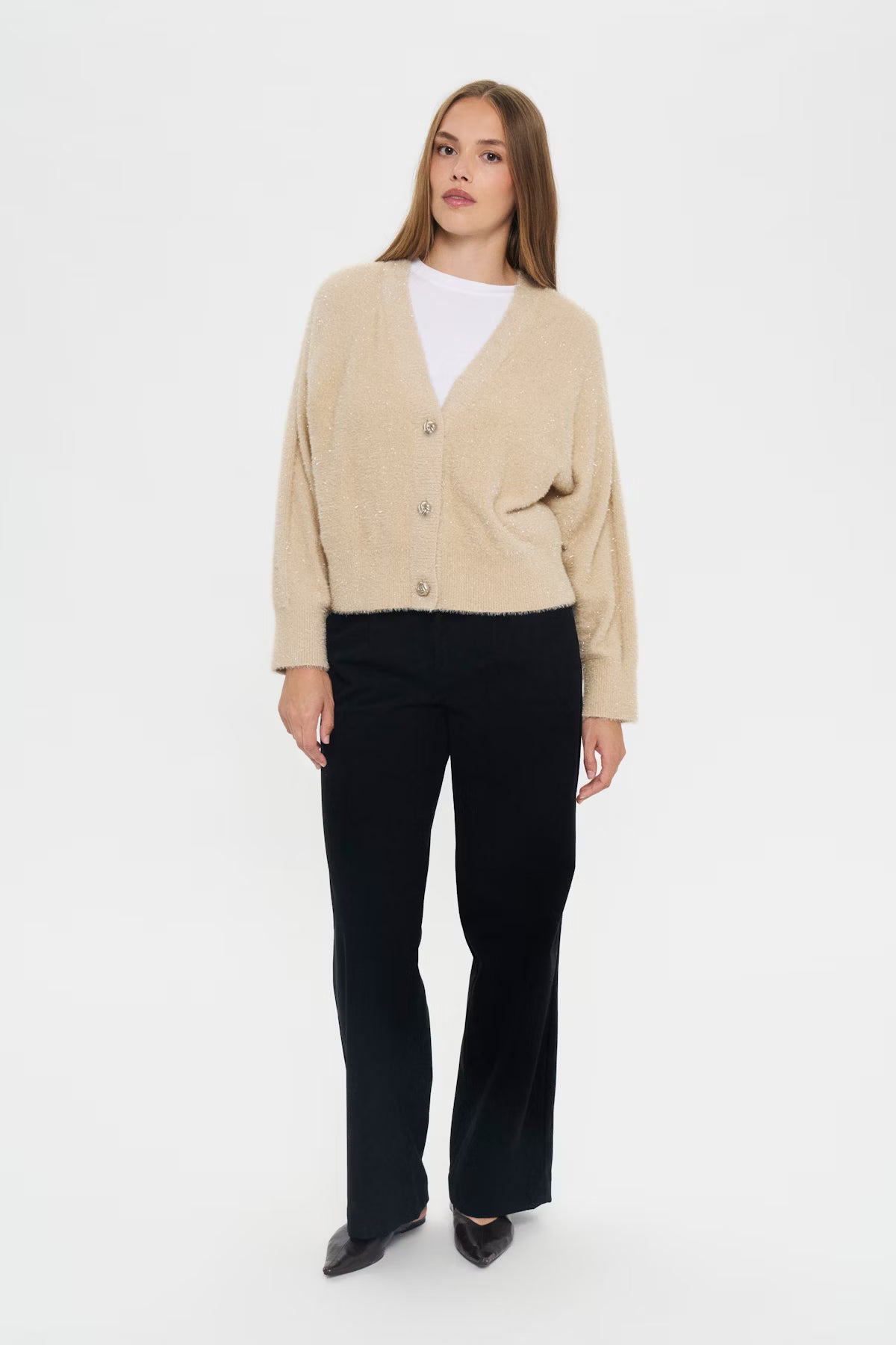 NushaSZ Cardigan - Bleached Sand