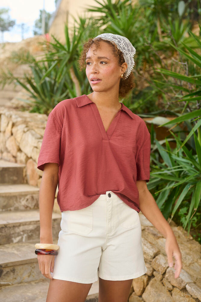 KAemily Blouse - Henna Brown