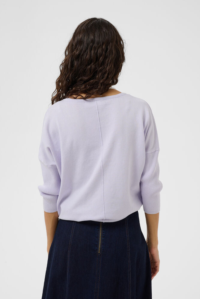 MilaSZ Round Neck Pullover - Misty Lilac