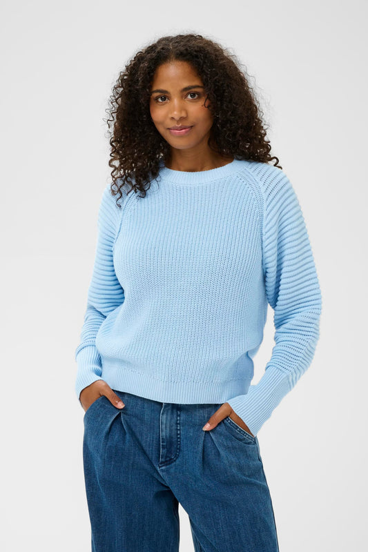 KAmone Knit Pullover - Powder Blue