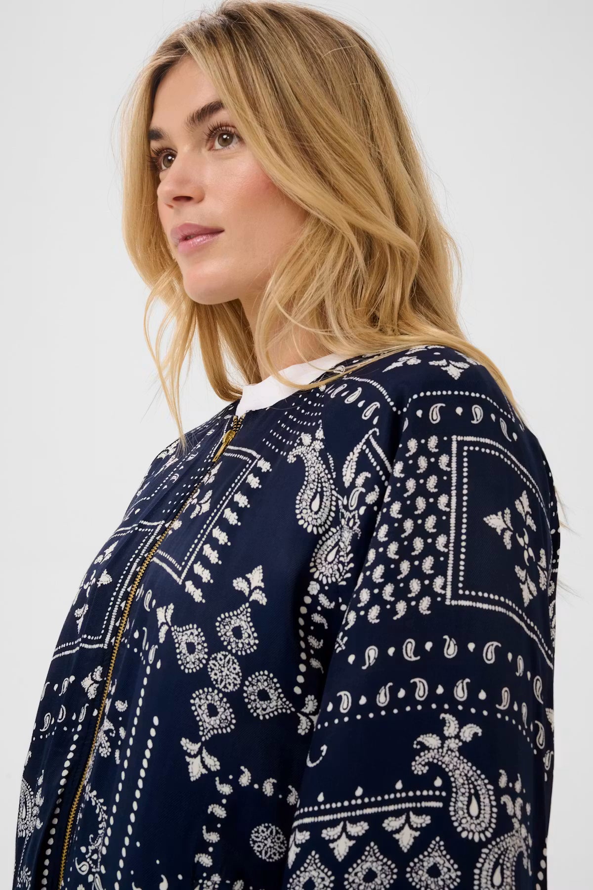 StephanieSZ Bomber Jacket - Nightsky Paisley