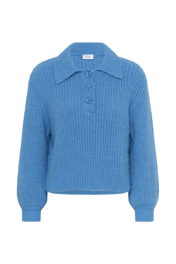 TabbathaSZ Polo Pullover - Lichen Blue Melange