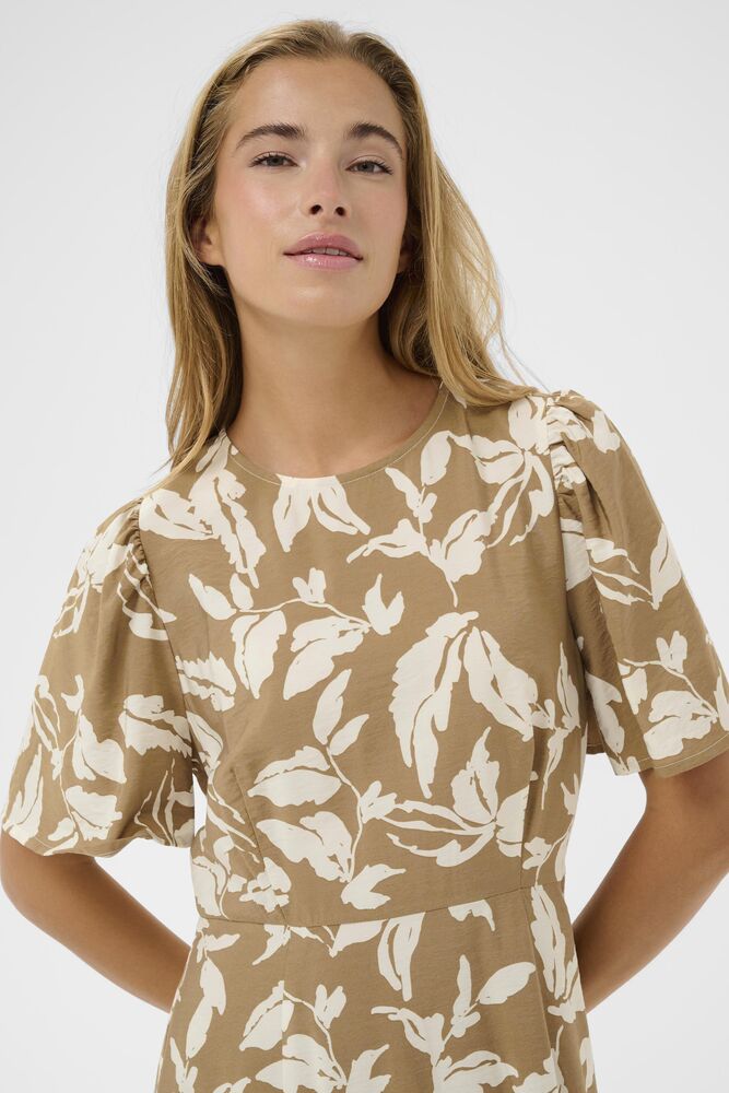 KAmarlo Dress - Oak Chalk Leaf