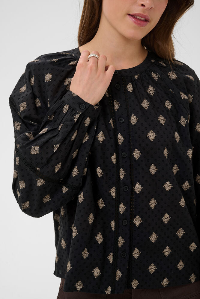 KAwila Shirt - Black Gray Vintage Baroque