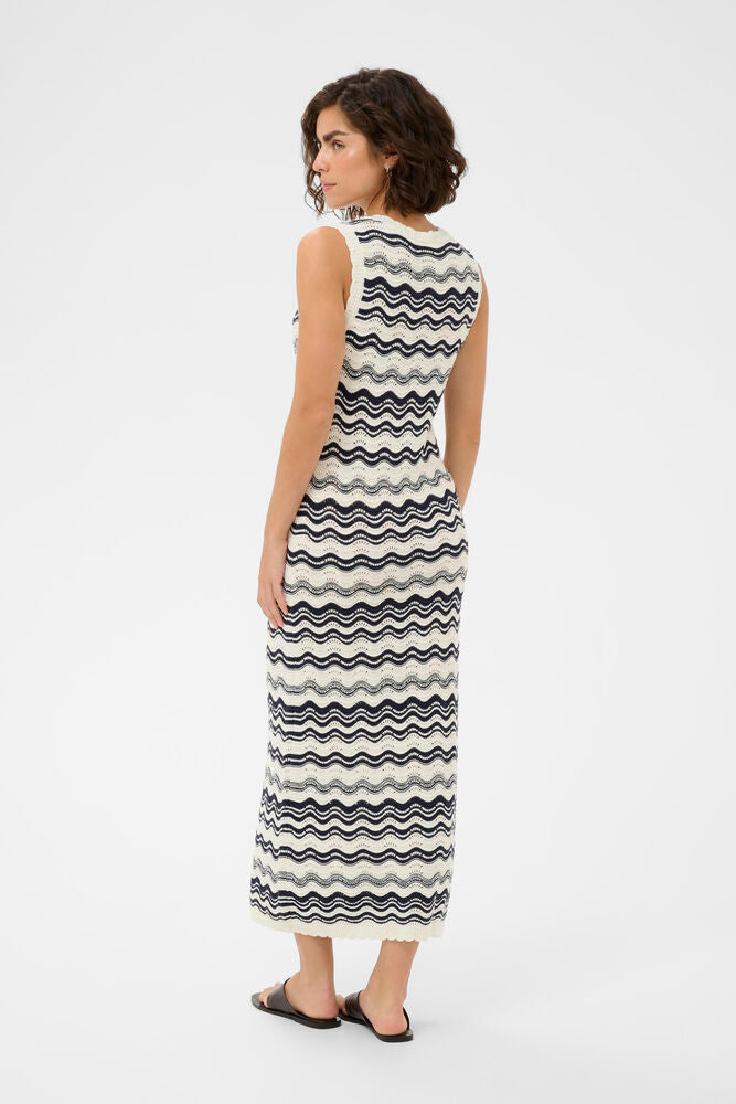 KAanna Knit Dress - White/Midnight