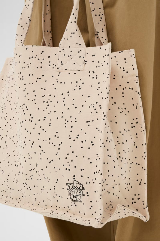 PansySZ Bag - Creme Black Mini Dots