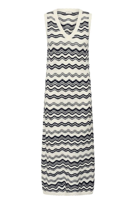 KAanna Knit Dress - White/Midnight
