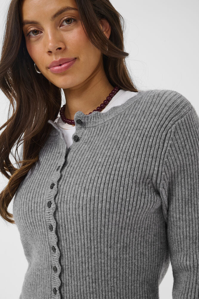 TristenSZ Cardigan - Mist Grey Melange
