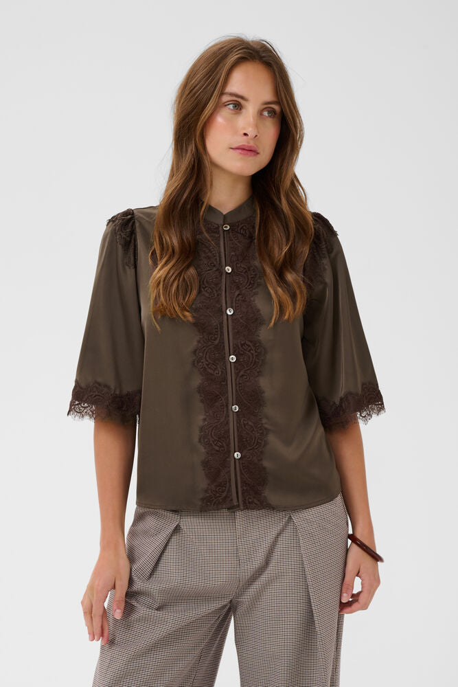 TeaganSZ Shirt - Chocolate Brown