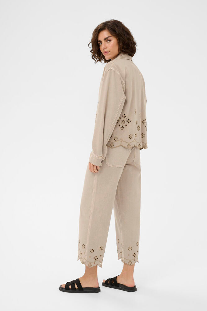 KAmimi Broderie Anglaise Jacket - Feather Grey