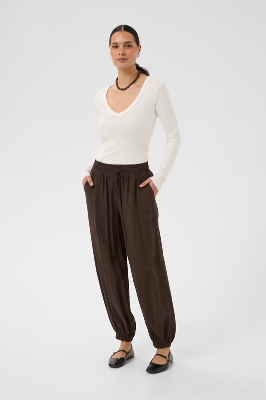KAalberta Trousers - Coffee Bean