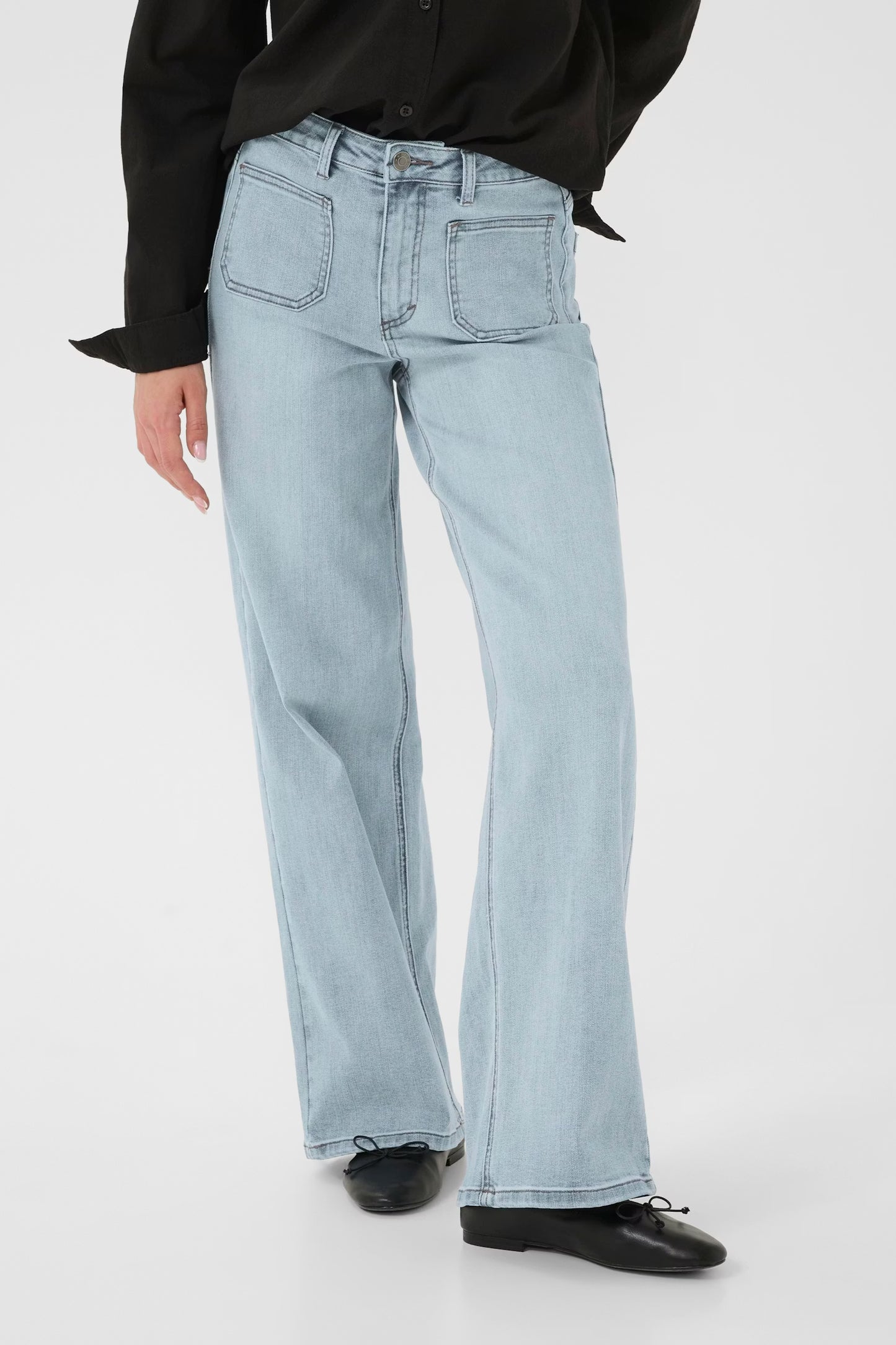 KAbrook High Waisted Regular FIt Jeans - Light Blue