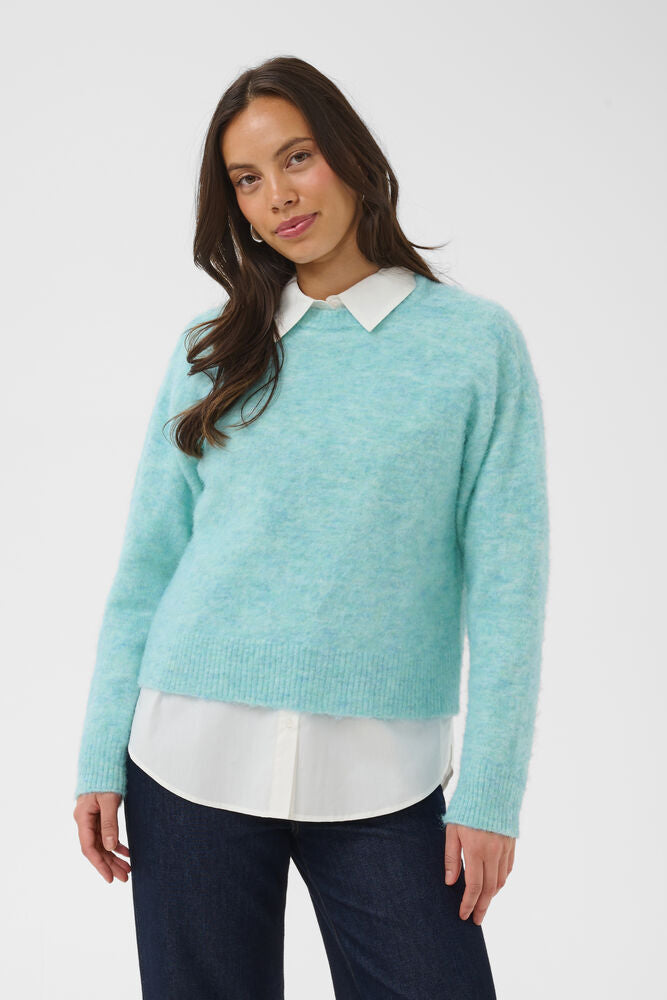 TabanaSZ Pullover - Aqua Haze Melange
