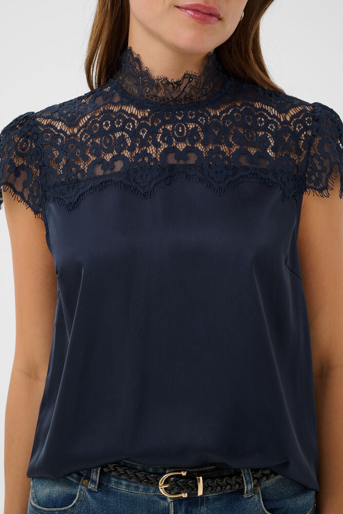 TeaganSZ Short Sleeve Blouse - Night Sky