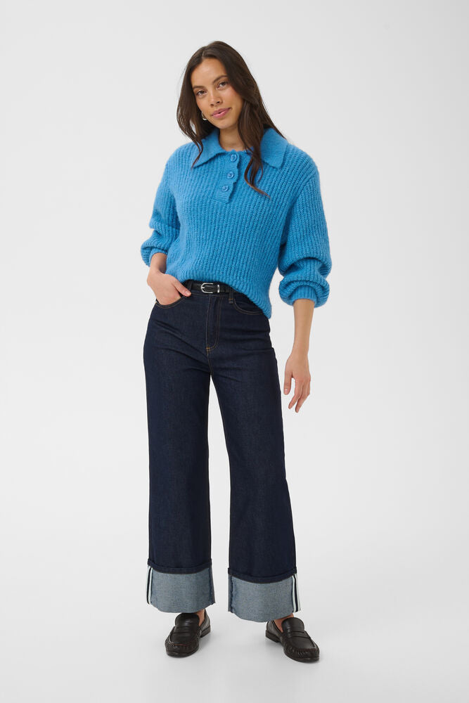TabbathaSZ Polo Pullover - Lichen Blue Melange