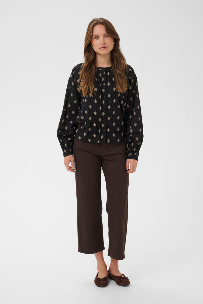 KAwila Shirt - Black Gray Vintage Baroque