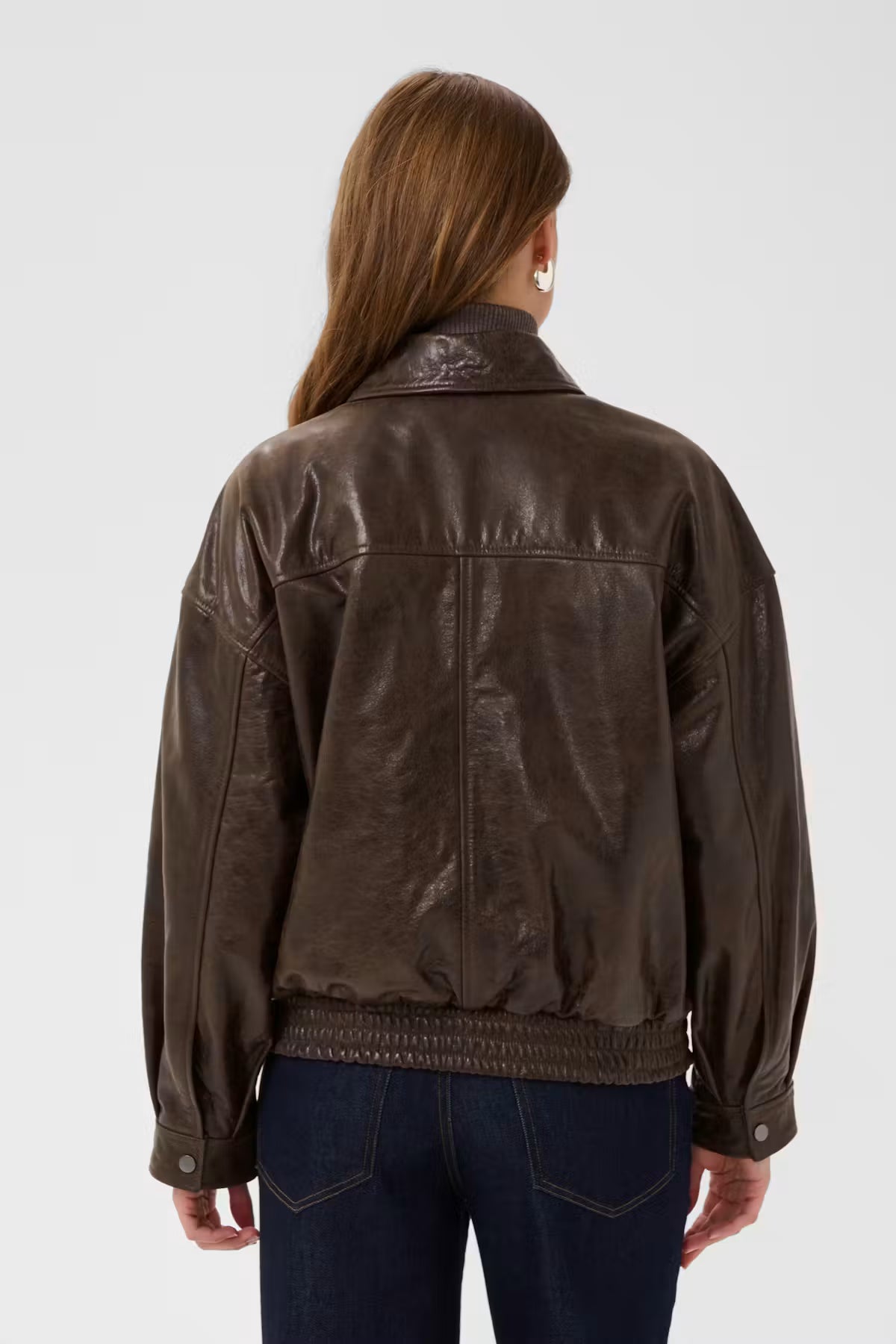 TuliaSZ Leather Jacket - Chocolate Brown
