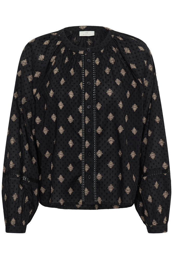 KAwila Shirt - Black Gray Vintage Baroque