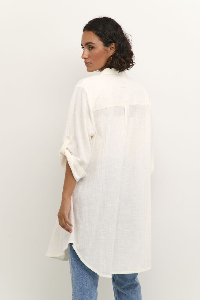 KApauline Shirt Dress - Chalk White