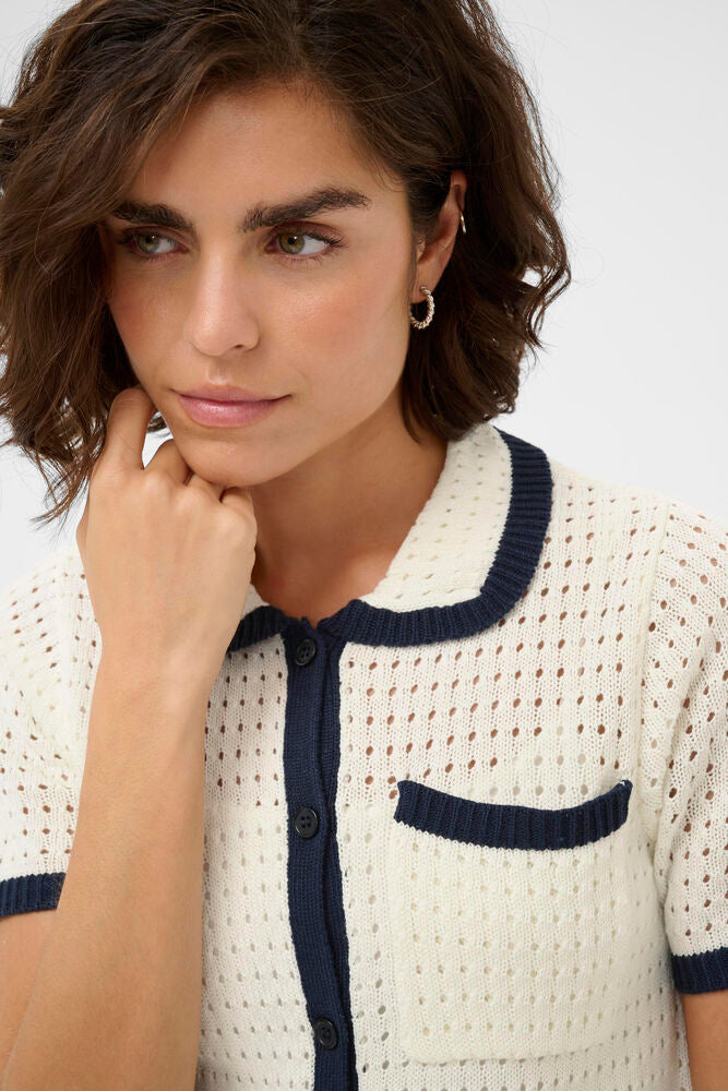 KAbrianna Knit Cardigan - White
