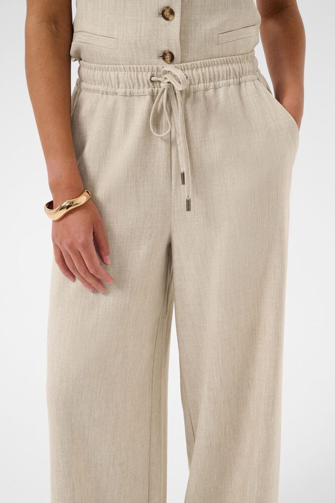 KAomila Trousers - Feather Grey Melange