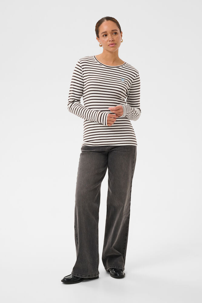 Liddy T-Shirt - Chalk/Brown
