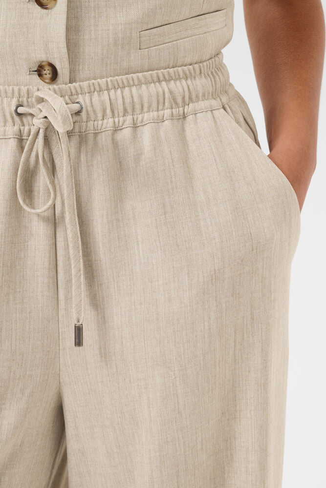 KAomila Trousers - Feather Grey Melange
