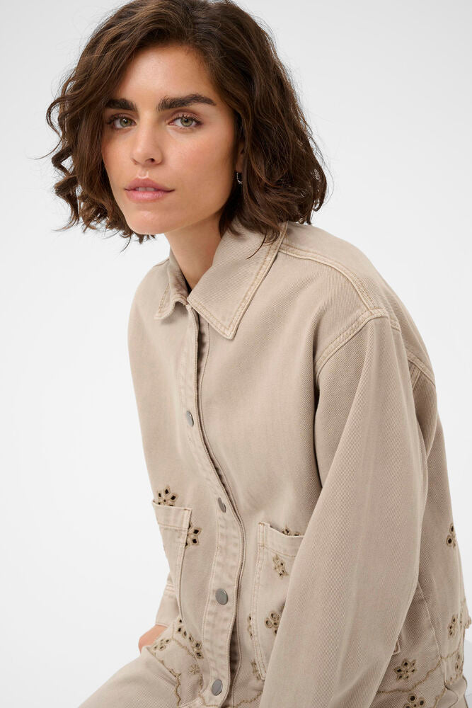 KAmimi Broderie Anglaise Jacket - Feather Grey