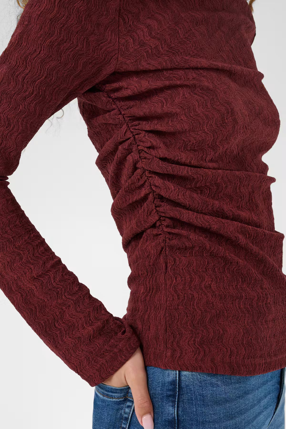 KArita Jersey Blouse - Port