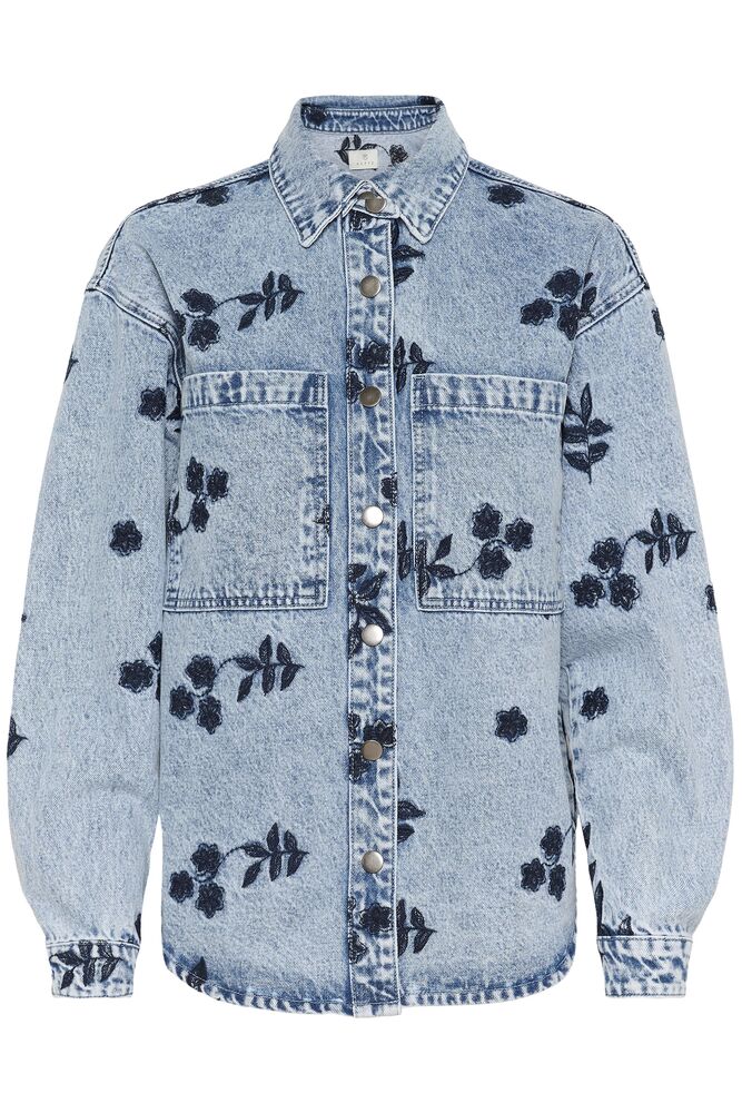 KAbabena Denim Jacket - Blue/Navy Floral