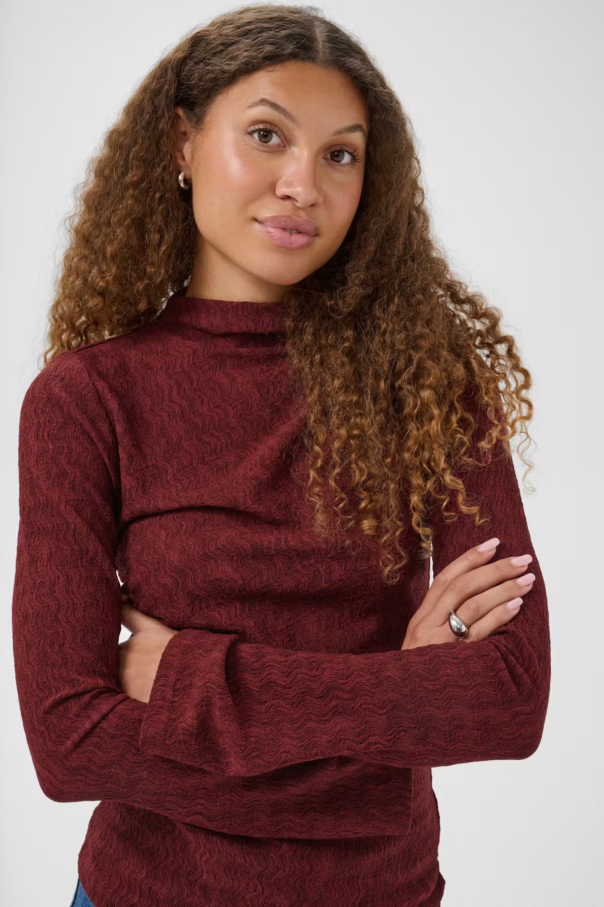 KArita Jersey Blouse - Port