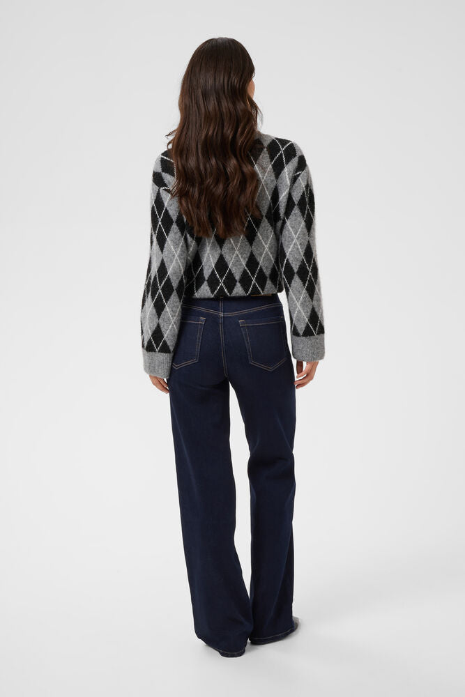 KAbrook High Waisted Regular Fit Jeans - Dark Blue